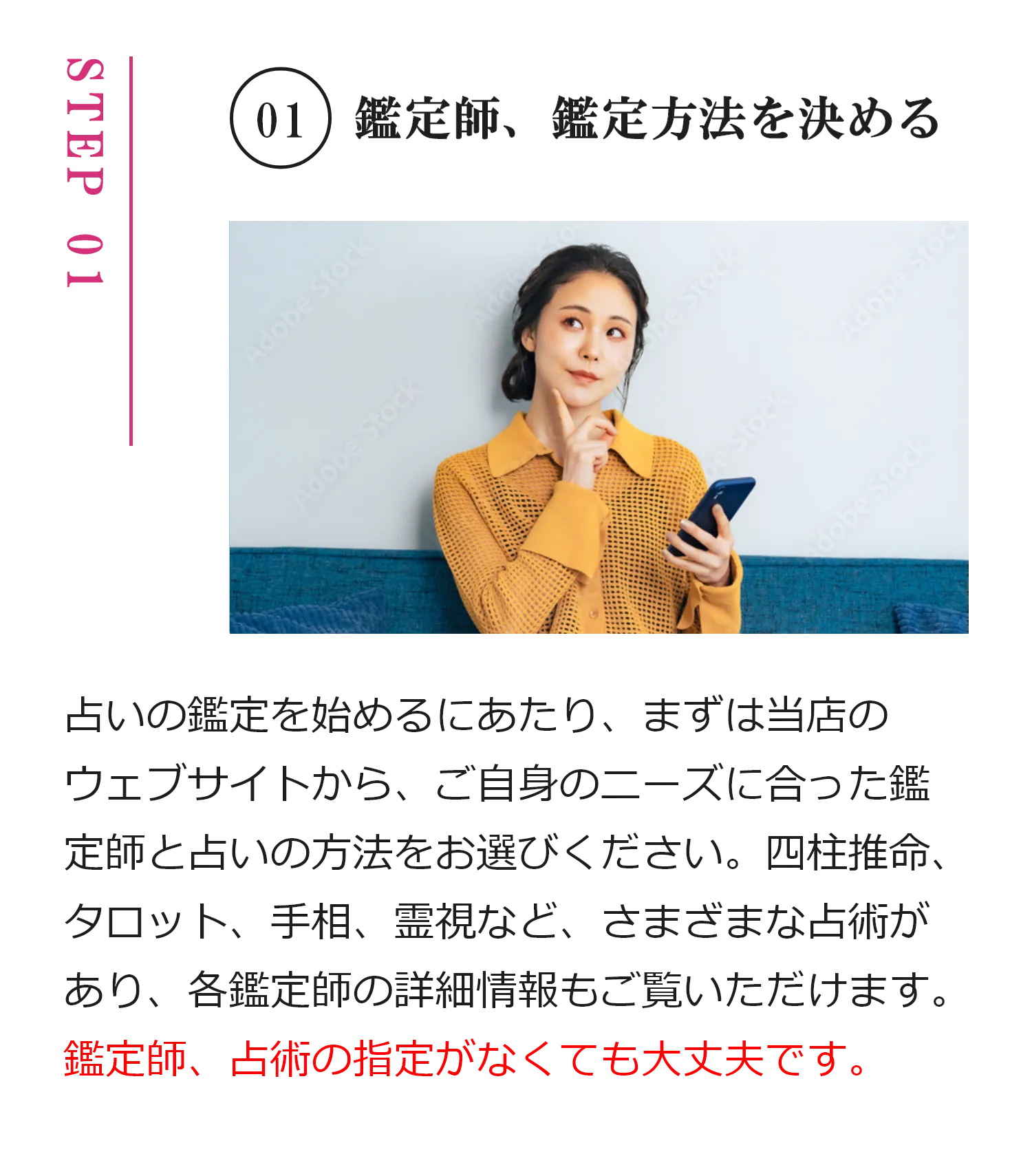 鑑定師、鑑定方法を決める